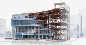 architectural BIM model for industrial building